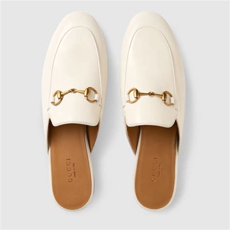 gucci princetown white slippers|Gucci princetown slipper sale.